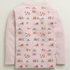 Dusty Pink Boys Full Sleeves Cotton T-Shirt & Pyjama Set