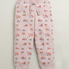 Dusty Pink Boys Full Sleeves Cotton T-Shirt & Pyjama Set