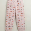 Dusty Pink Boys Full Sleeves Cotton T-Shirt & Pyjama Set