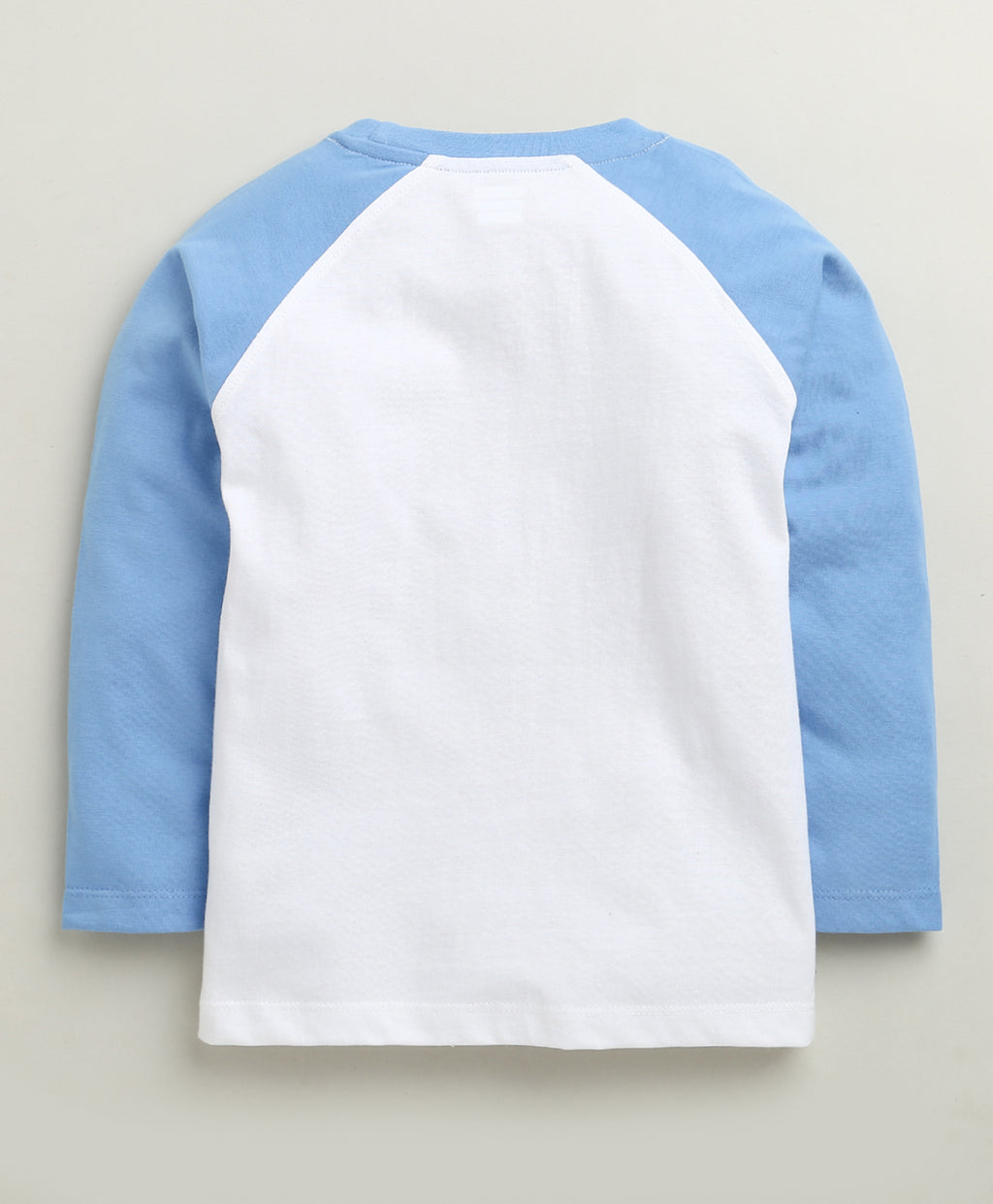 Bumzee White & Blue Animal Print T-Shirt & Pyjama Set, Full Sleeves, 100% Cotton