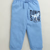 White & Blue Boys Full Sleeves Cotton T-Shirt & Pyjama Set