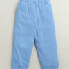 White & Blue Boys Full Sleeves Cotton T-Shirt & Pyjama Set