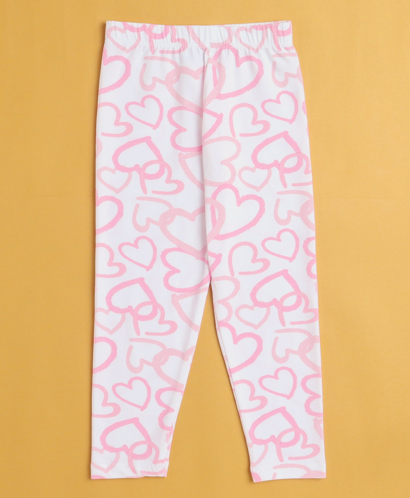 Girls Leggings Pink & White Pack of 2