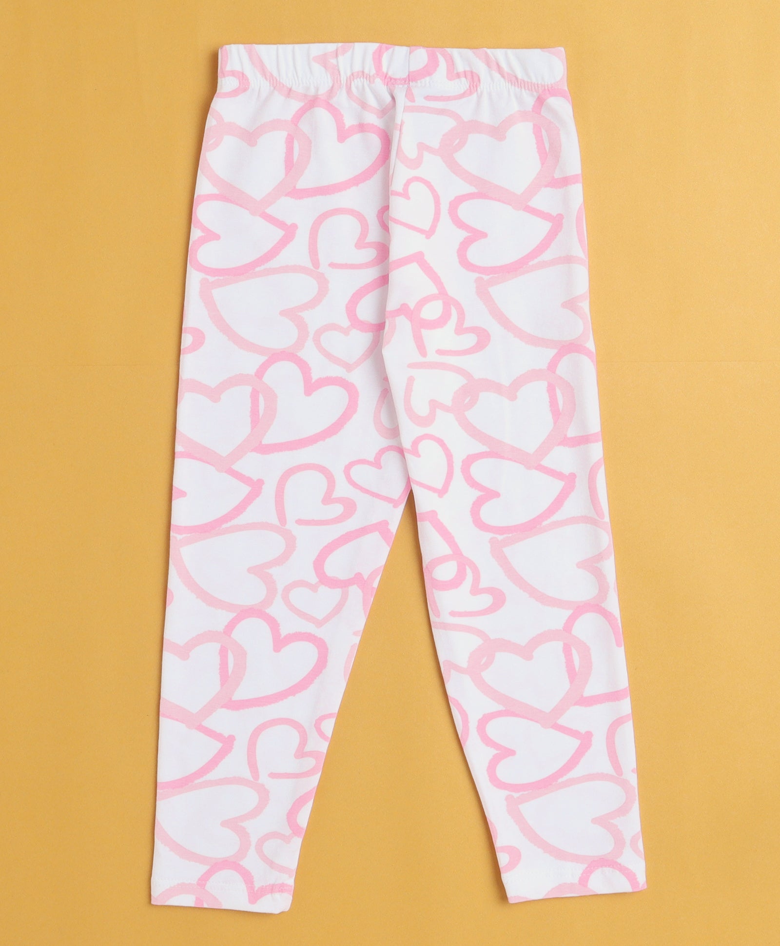 Girls Leggings Pink & White Pack of 2