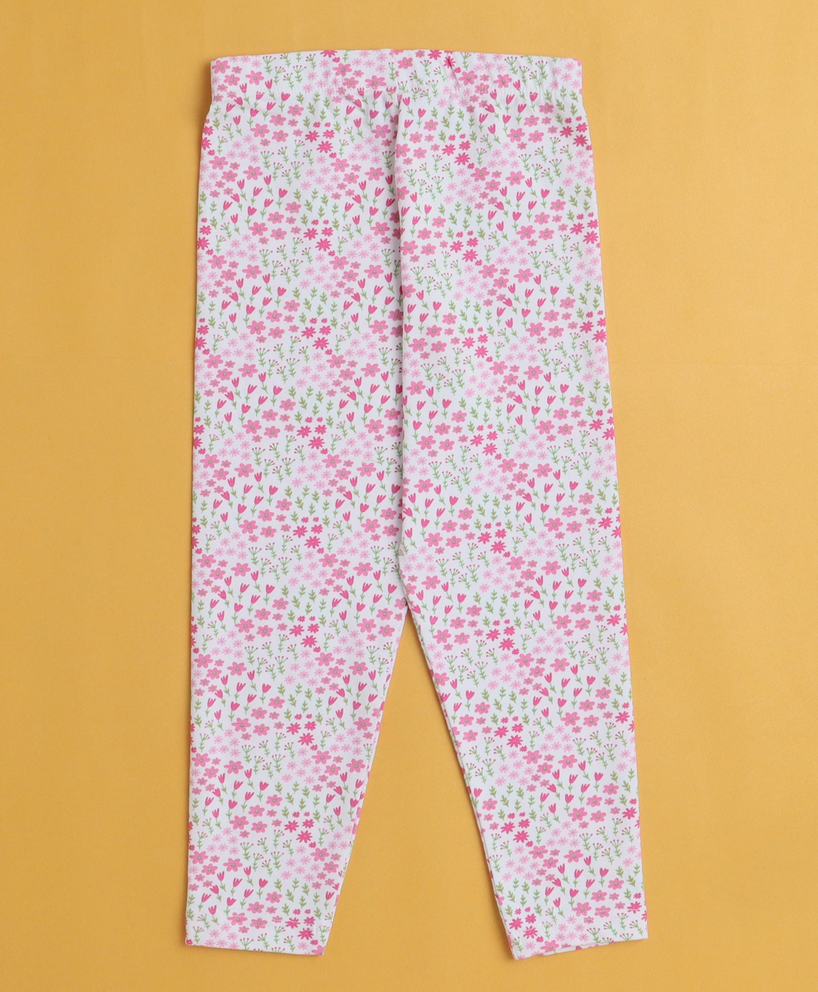 Girls Leggings Pink & White Pack of 2