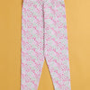 Girls Leggings Pink & White Pack of 2