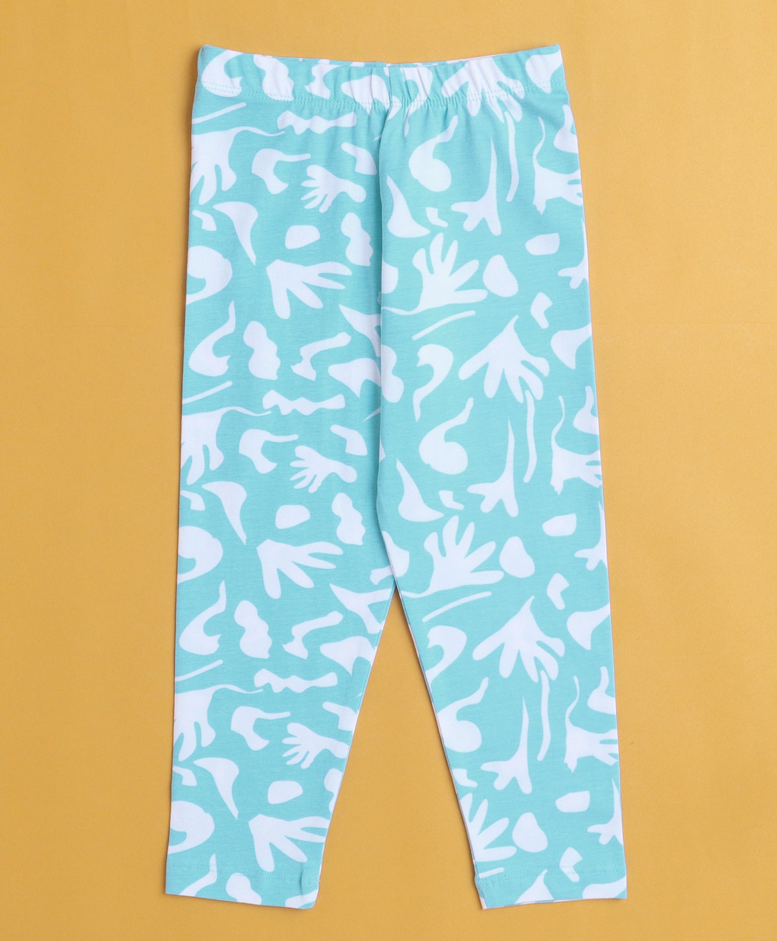 Girls Leggings Navy & Sky Blue Pack of 2