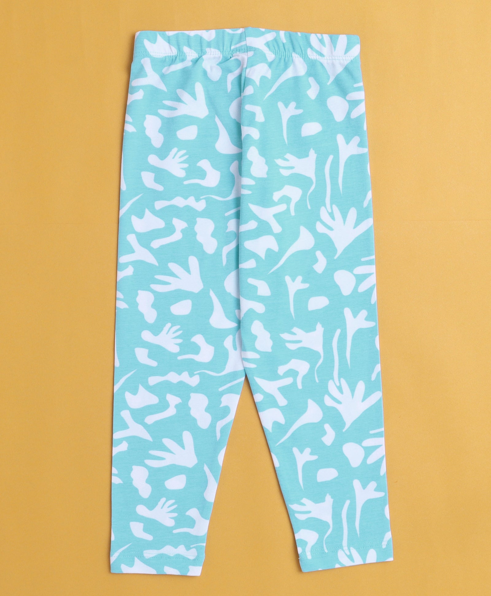 Girls Leggings Navy & Sky Blue Pack of 2