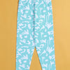 Girls Leggings Navy & Sky Blue Pack of 2