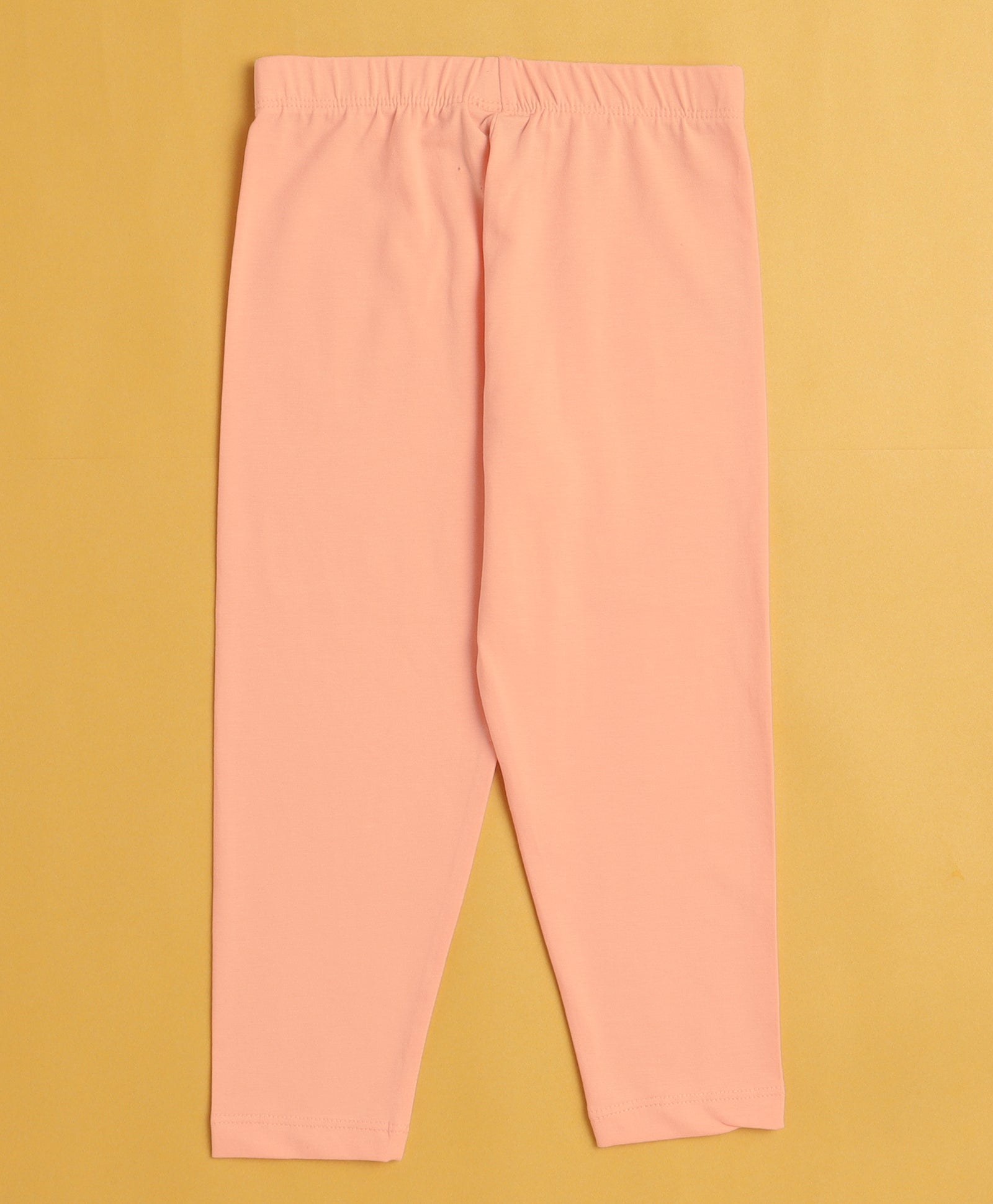 Girls Leggings Peach & Navy Pack of 2