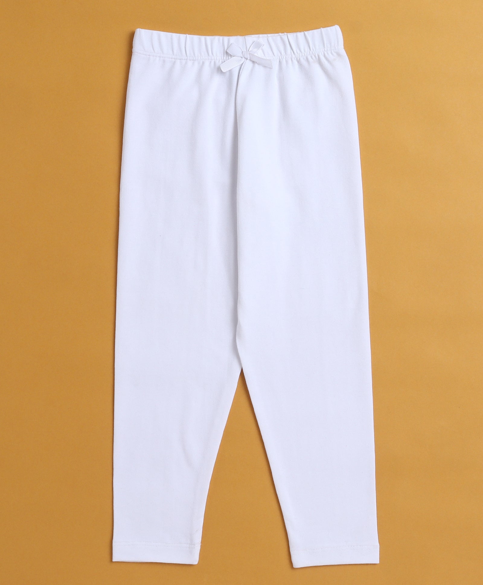 Girls Leggings White & Blue Pack of 2