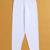 Girls Leggings White & Blue Pack of 2