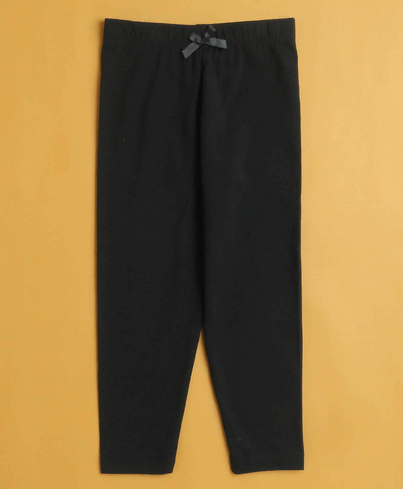 Girls Leggings Black & Cream Pack of 2
