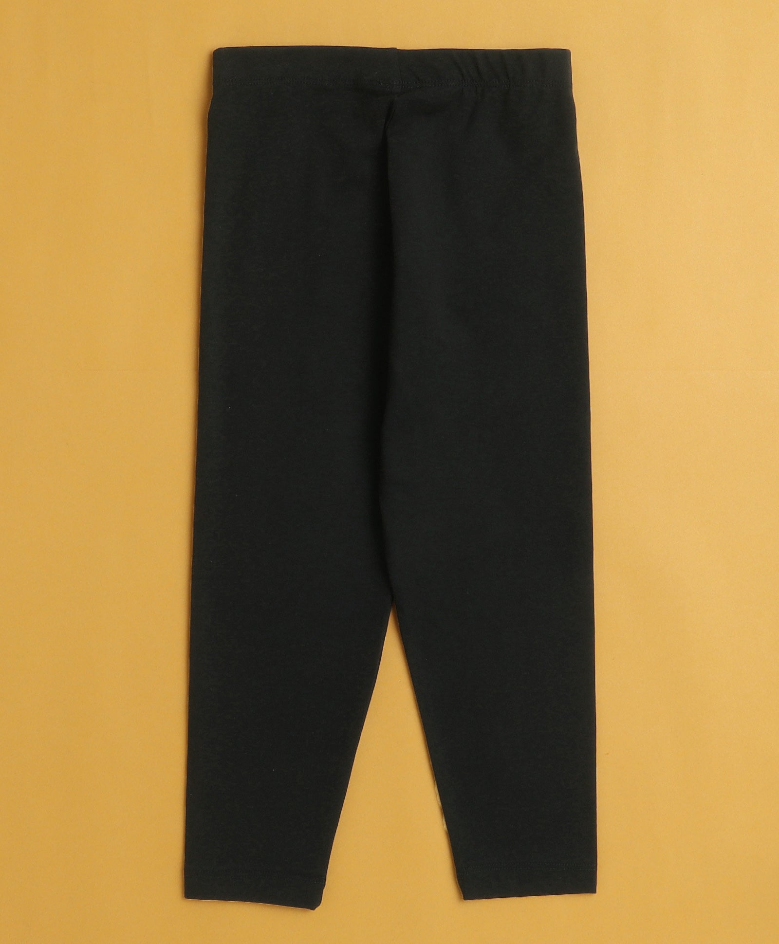 Girls Leggings Black & Cream Pack of 2