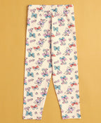 Bumzee Black & Cream Animal Print Leggings, Pack of 2, 100% Cotton