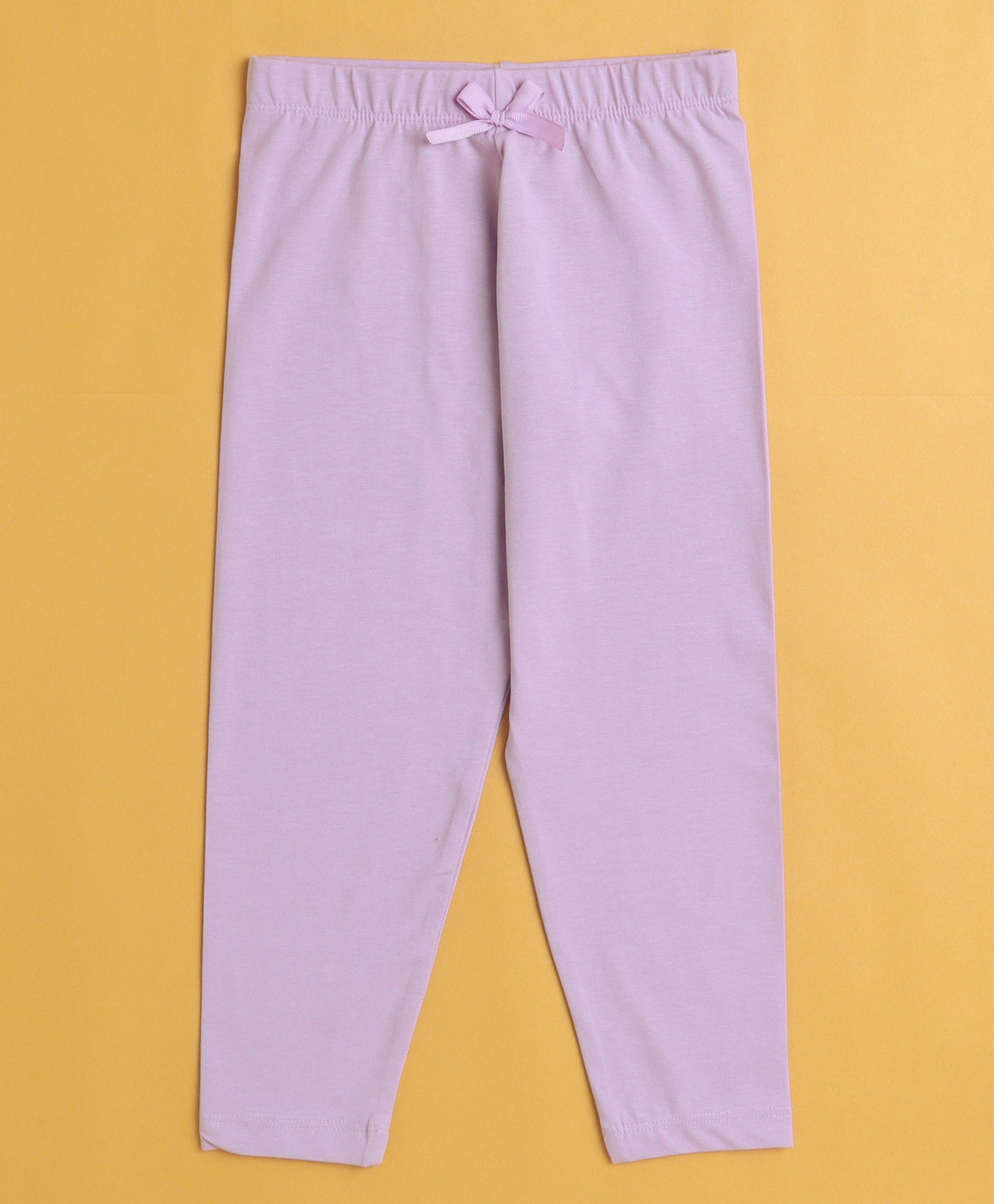 Girls Leggings Lavender & White Pack of 2