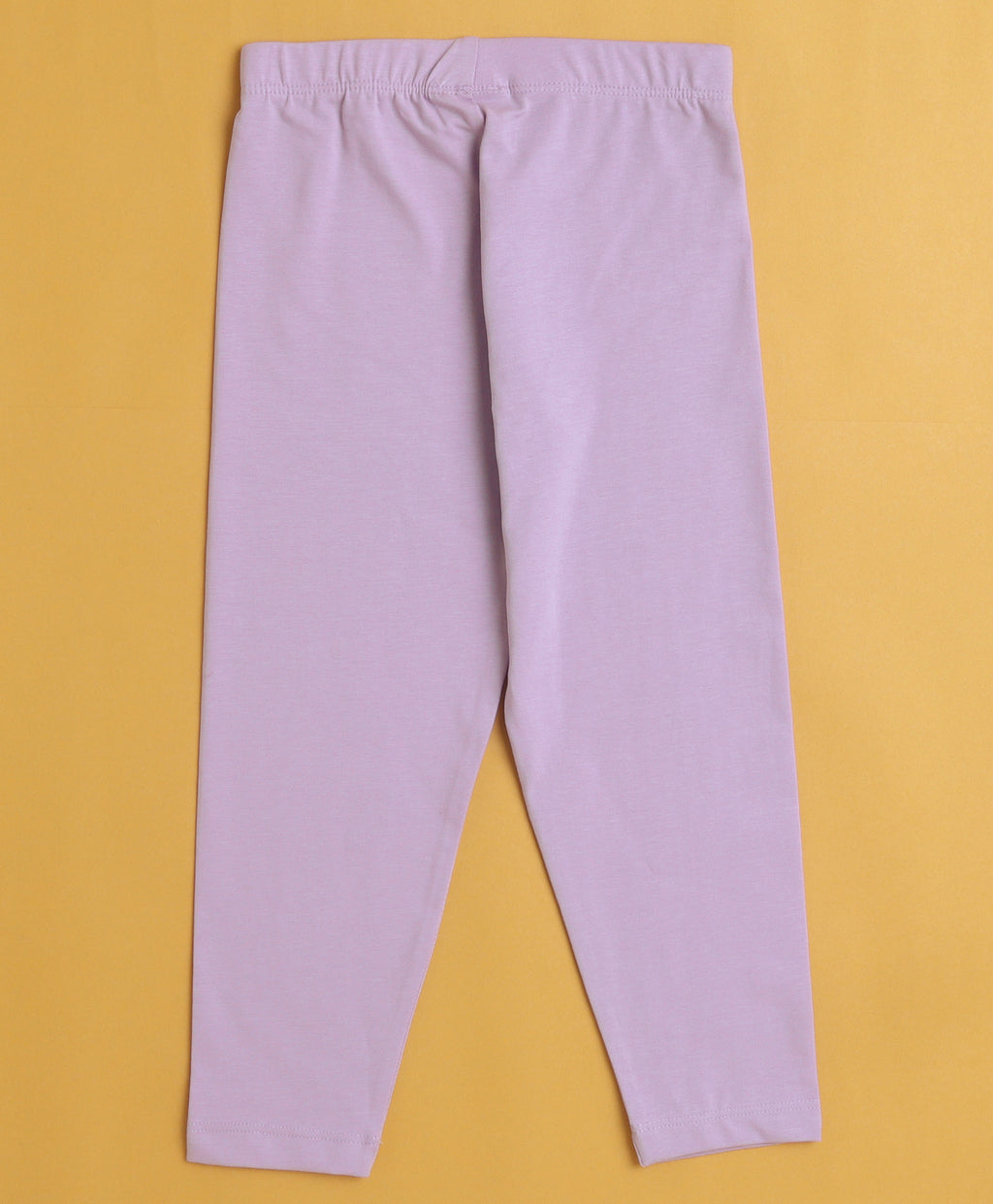 Bumzee Lavender & White Graphic Print Leggings, Pack of 2, 100% Cotton