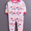 Pink & Baby Pink Baby Girls Full Sleeves Sleepsuit Pack Of 3