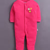 Pink & Baby Pink Baby Girls Full Sleeves Sleepsuit Pack Of 3