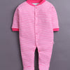 Pink & Baby Pink Baby Girls Full Sleeves Sleepsuit Pack Of 3