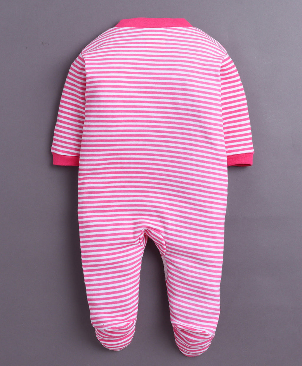 Bumzee Pink & Baby Pink Floral Print Sleepsuit, Pack of 3, Full Sleeves