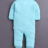 Mint Green & White Baby Girls Full Sleeves Sleepsuit Pack Of 3