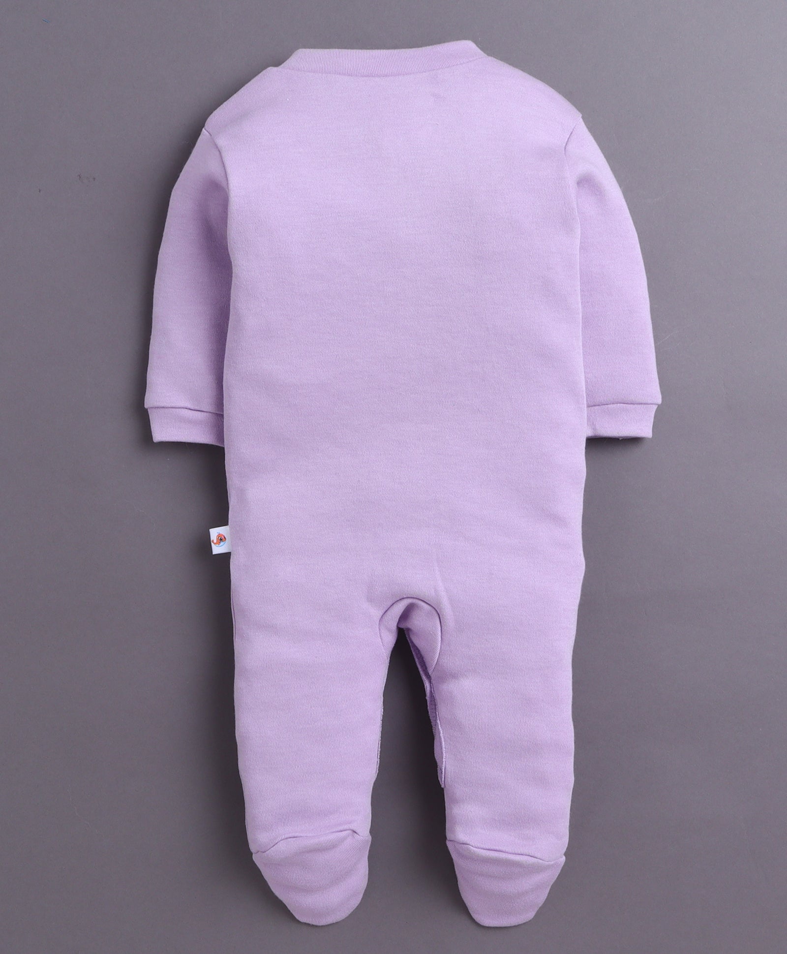 Lavender & White Baby Girls Full Sleeves Sleepsuit Pack Of 3