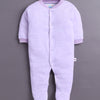 Lavender & White Baby Girls Full Sleeves Sleepsuit Pack Of 3