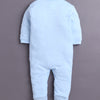 Sky Blue & White Baby Boys Full Sleeves Sleepsuit Pack Of 3