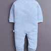 Sky Blue & White Baby Boys Full Sleeves Sleepsuit Pack Of 3