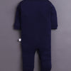 Navy & White Baby Boys Full Sleeves Sleepsuit Pack Of 3