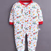 Red & White Baby Boys Full Sleeves Sleepsuit Pack Of 3