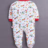 Red & White Baby Boys Full Sleeves Sleepsuit Pack Of 3
