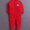 Red & White Baby Boys Full Sleeves Sleepsuit Pack Of 3