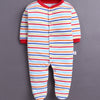 Red & White Baby Boys Full Sleeves Sleepsuit Pack Of 3