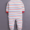 Red & White Baby Boys Full Sleeves Sleepsuit Pack Of 3