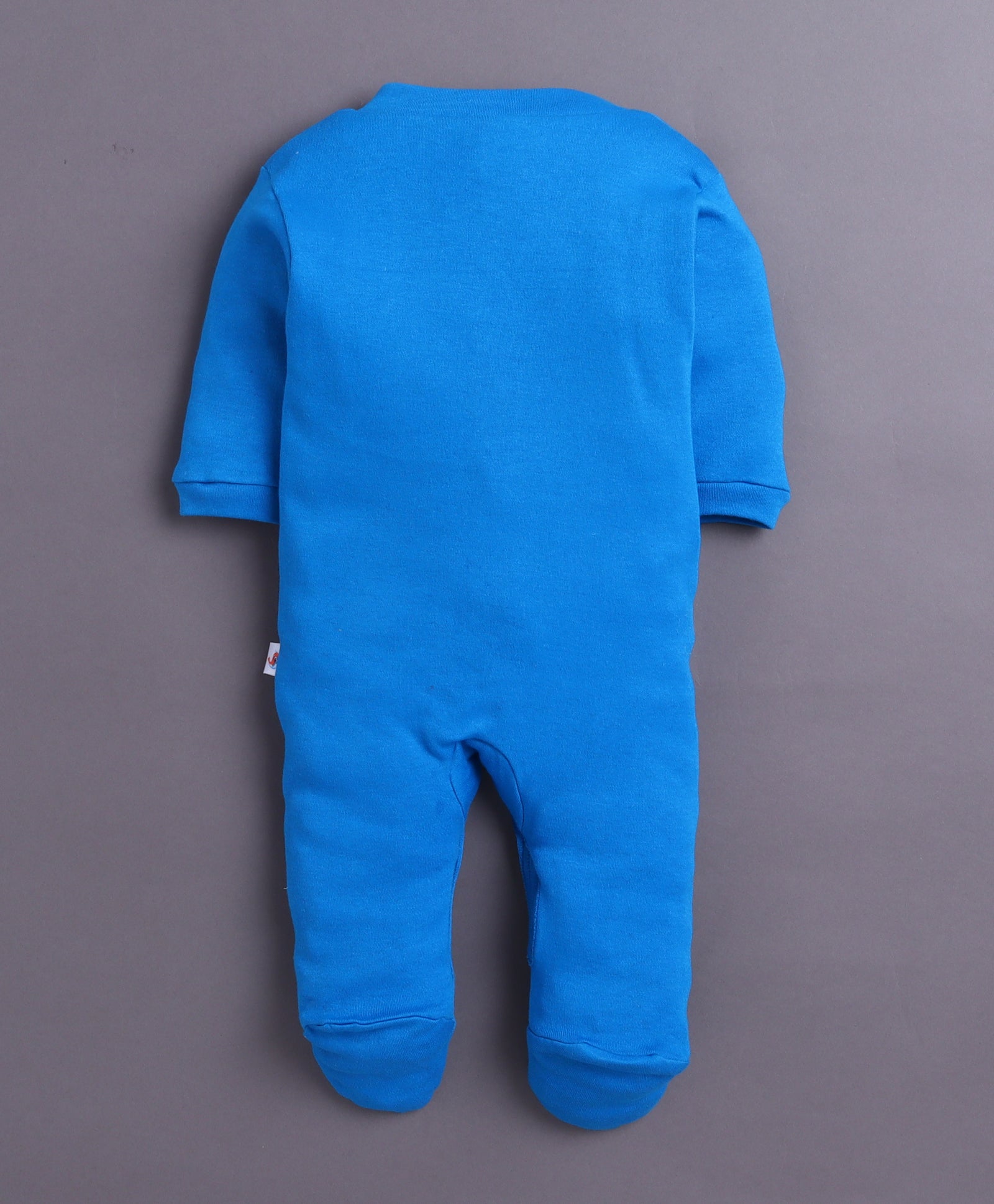 Royal Blue & White Baby Boys Full Sleeves Sleepsuit Pack Of 3