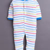Royal Blue & White Baby Boys Full Sleeves Sleepsuit Pack Of 3