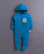 Bumzee Royal Blue & White Animal Print Sleepsuit, Pack of 2, Full Sleeves