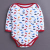 Red & White Baby Boys Full Sleeves Cotton Bodysuit / Onesies Pack Of 3