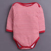 Red & White Baby Boys Full Sleeves Cotton Bodysuit / Onesies Pack Of 3