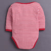 Red & White Baby Boys Full Sleeves Cotton Bodysuit / Onesies Pack Of 3