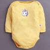 Yellow & White Baby Girls Full Sleeves Cotton Bodysuit / Onesies Pack Of 3