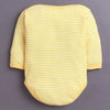 Yellow & White Baby Girls Full Sleeves Cotton Bodysuit / Onesies Pack Of 3