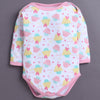 Pink & White Baby Girls Full Sleeves Cotton Bodysuit / Onesies Pack Of 3