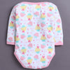 Pink & White Baby Girls Full Sleeves Cotton Bodysuit / Onesies Pack Of 3