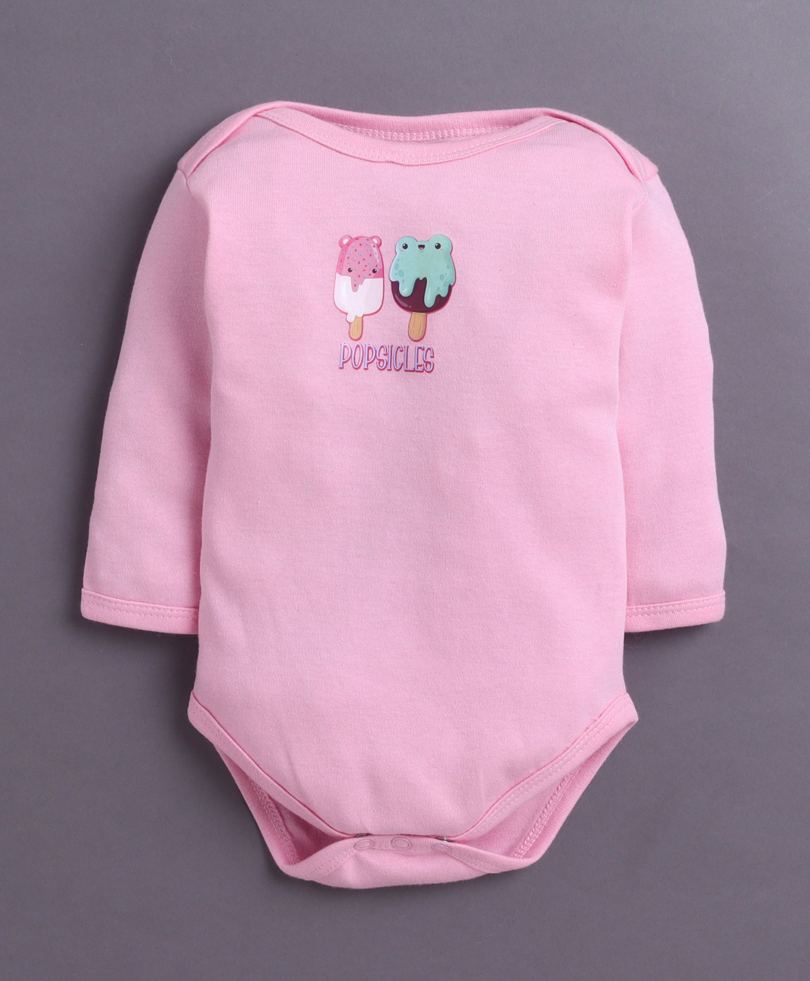 Pink & White Baby Girls Full Sleeves Cotton Bodysuit / Onesies Pack Of 3