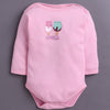 Pink & White Baby Girls Full Sleeves Cotton Bodysuit / Onesies Pack Of 3