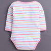 Pink & White Baby Girls Full Sleeves Cotton Bodysuit / Onesies Pack Of 3