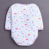 Lavender & White Baby Girls Full Sleeves Cotton Bodysuit / Onesies Pack Of 3
